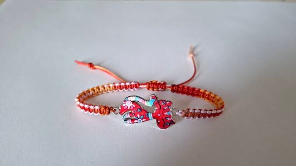 Armband Katze bunt