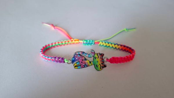 Armband Katze bunt