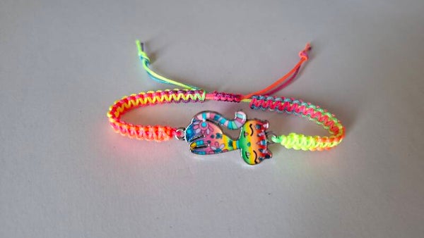 Armband Katze bunt