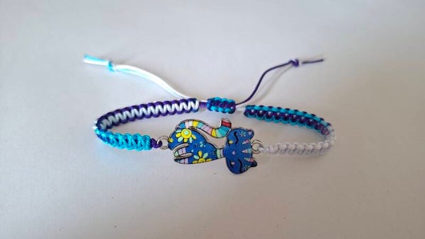Armband Katze bunt