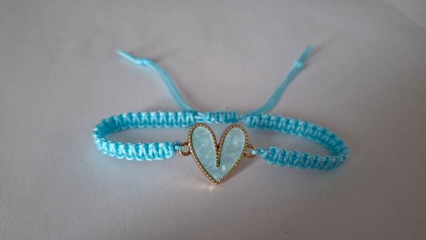 Armband Herz hellblau