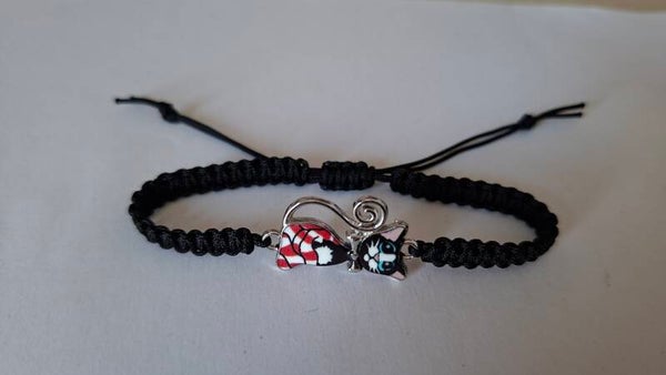 Armband Katze schwarz