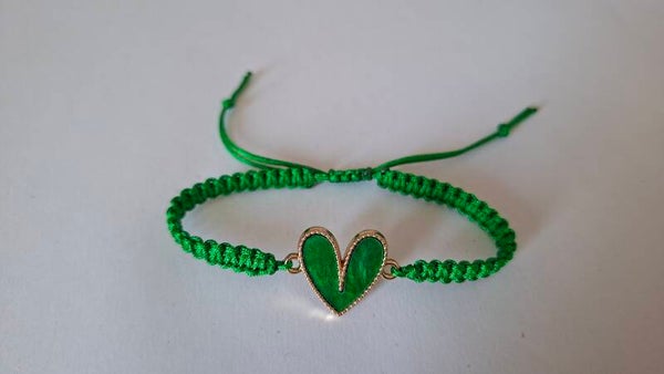 Armband Herz grün