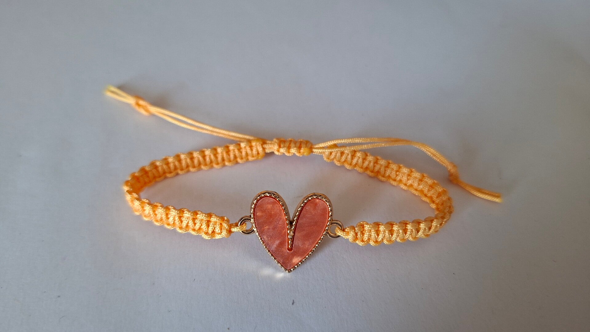 Armband Herz orange