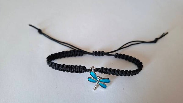 Armband Libelle schwarz