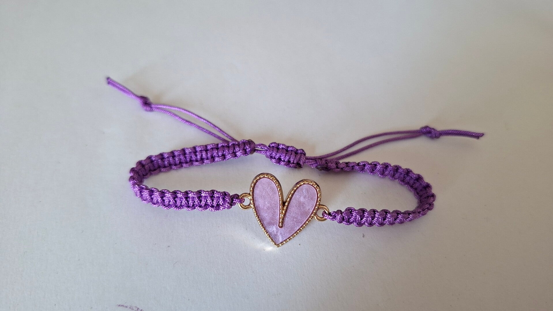 Armband Herz lila