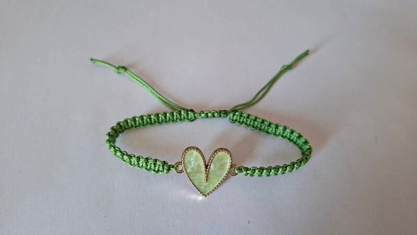 Armband Herz grün