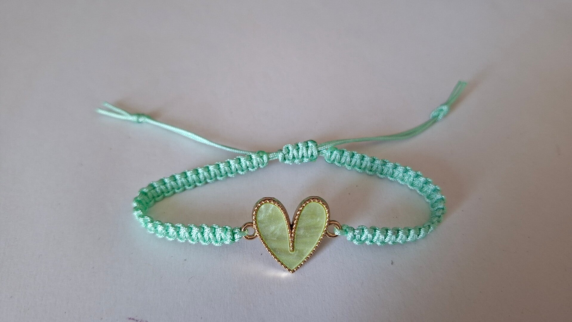 Armband Herz türkis