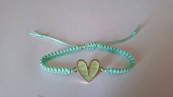 Armband Herz türkis