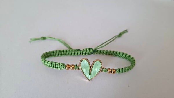 Armband Herz grün