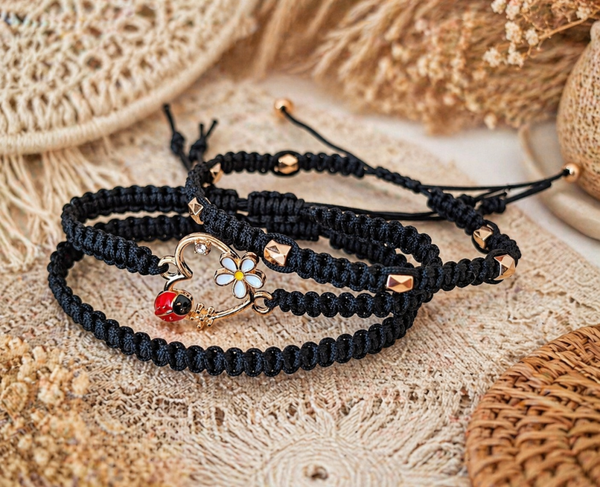 Armband Set Glücksarmband schwarz