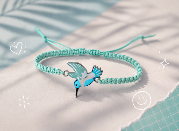 Armband Kolibri türkis