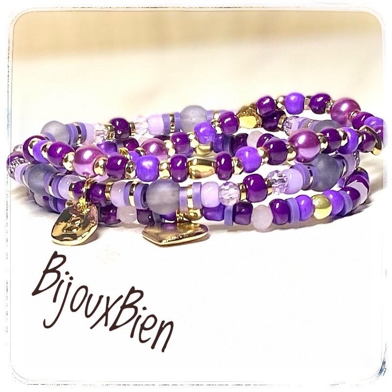 paars / lila / goudkleur