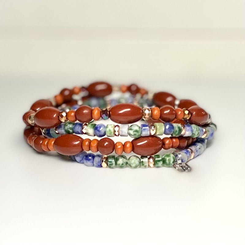 blauw / groen / orange