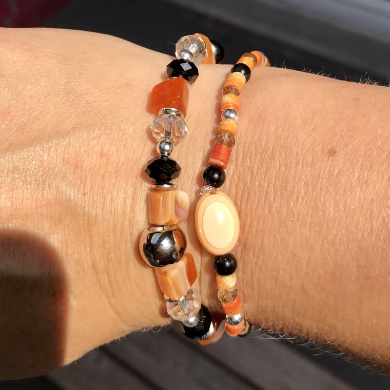 oranje / zilverkleur