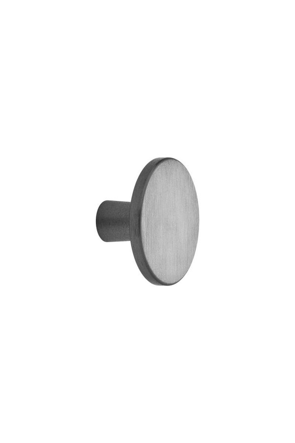 Knop PLATO antraciet grijs