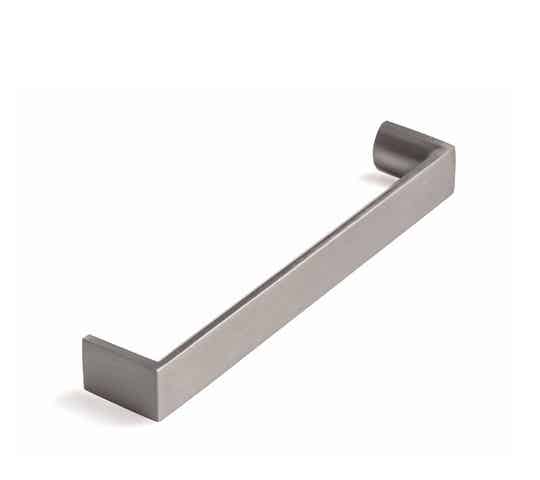 Greep SMOOTH aluminium inox look