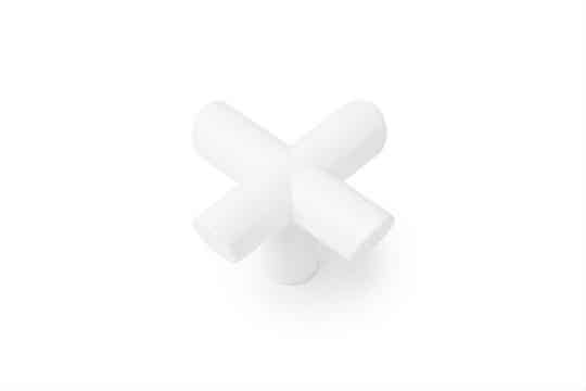Knop EQUIS mat wit