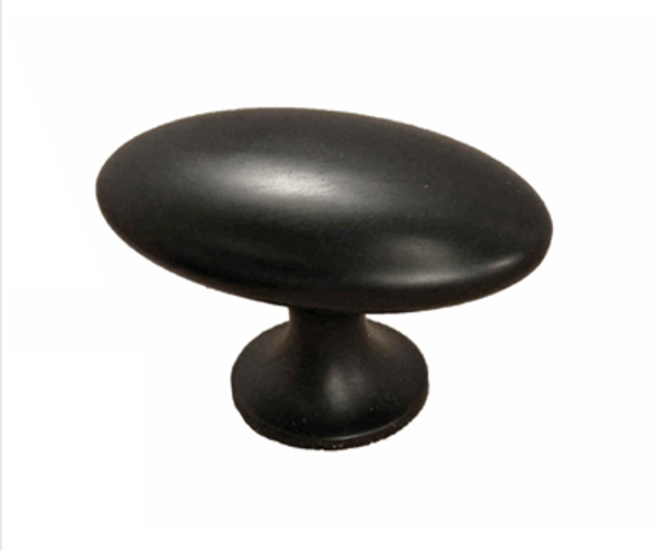 Knop OVALE SIMPLE zwart