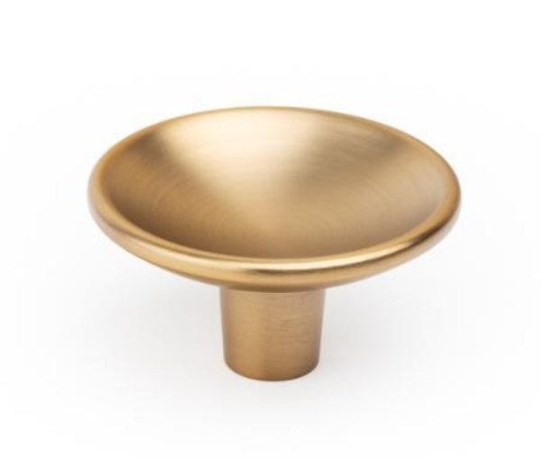 Knop DISC Messing 38x21 mm