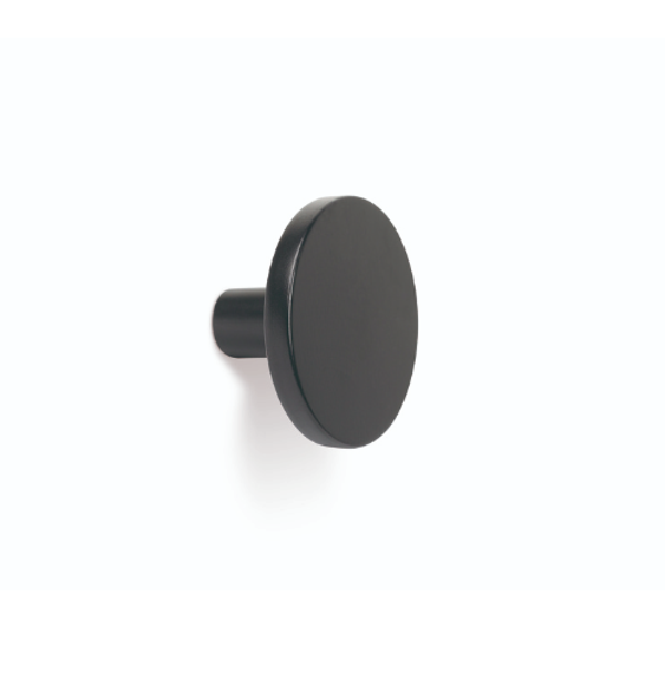 Knop COMO mat zwart 26x18 mm