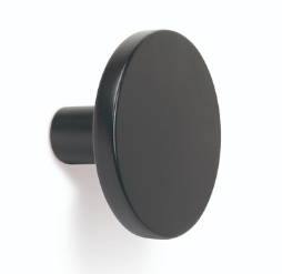 Knop COMO mat zwart 41x25 mm