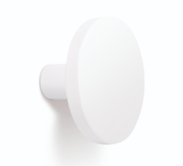 Knop Como mat wit 41x25 mm