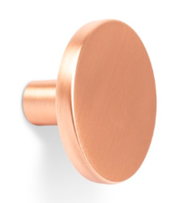 Knop COMO koper 41x25 mm