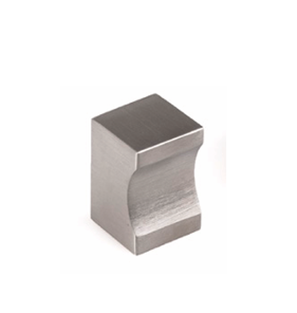 Knop QUADRO inox/rvs in 3 maten