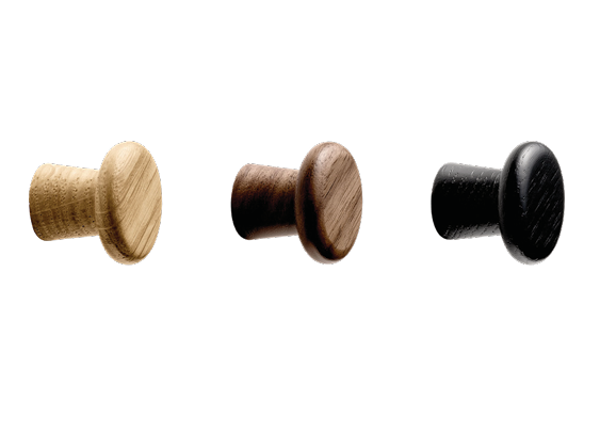 Houten knop CLASSIS in 3 kleuren