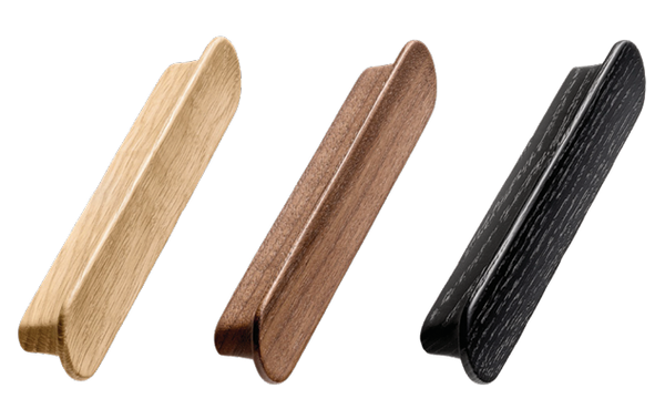 Houten greep TUBA in 3 kleuren