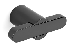 Knop FUSION GLANS titanium zwart