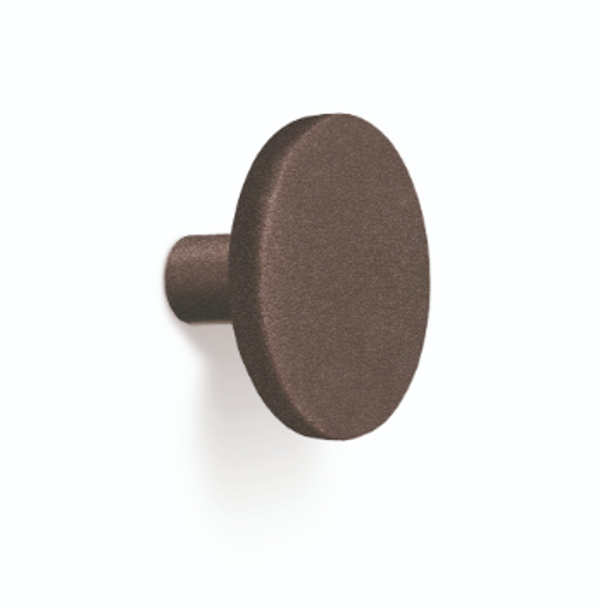 Knop COMO in havannabruin mat structuur