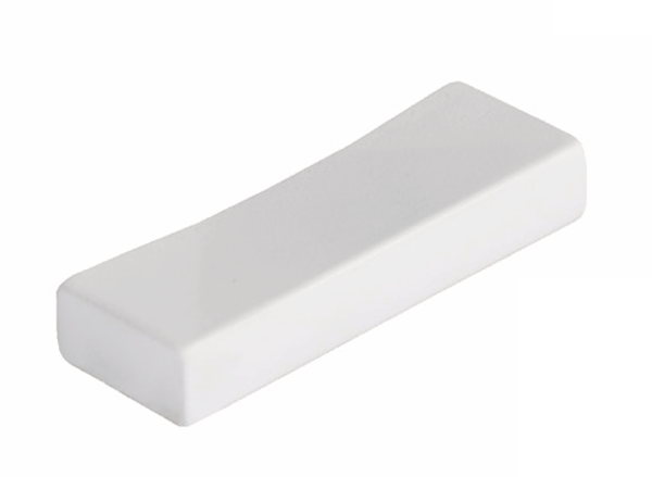 Blokgreep wit 55x10 mm boormaat 32 mm