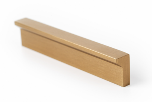 Greep ANGLE messing geborsteld