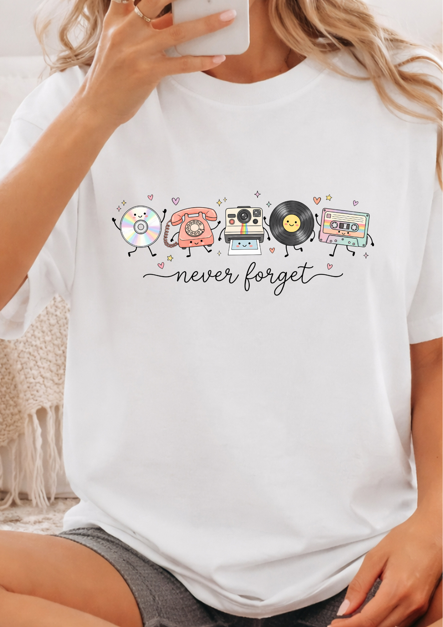 Never Forget Retro Media T-Shirt