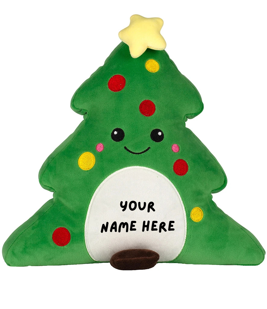 personalised Christmas tree squidgy bear