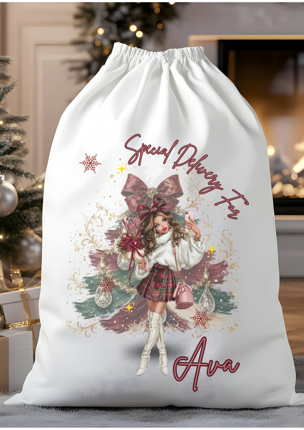Personalised "Special Delivery" Christmas Santa Sack