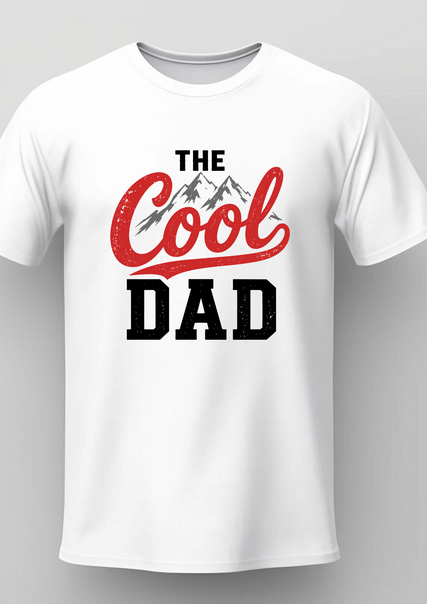 Outdoor Themed Cool Dad Graphic Tee | Unisex Mountain Silhouette T-Shirt
