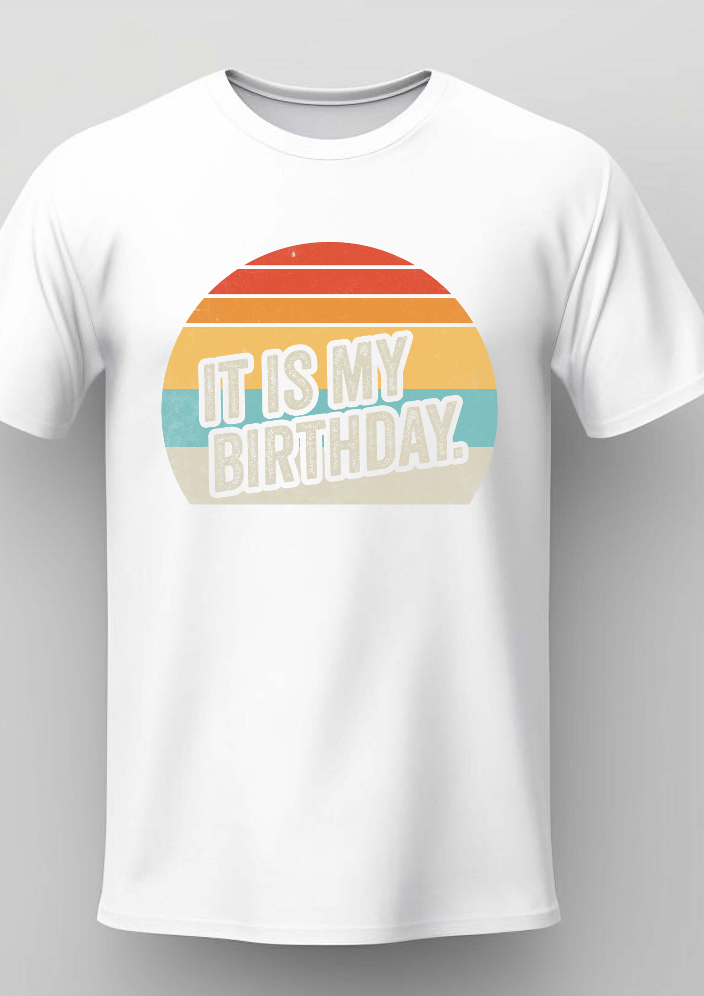 Vintage It Is My Birthday Graphic Tee | Unisex Retro Sunset T-Shirt