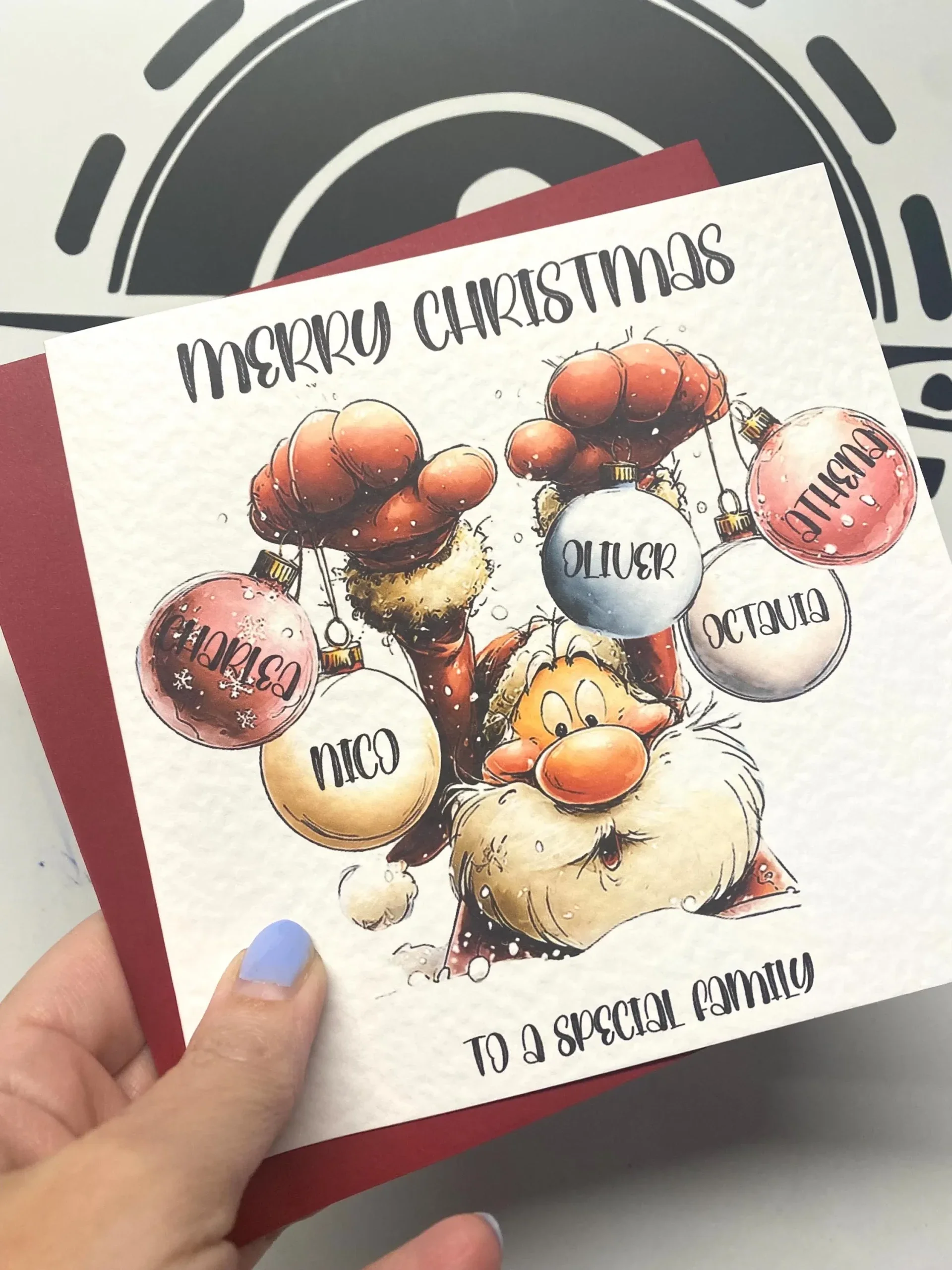 Personalised Family Christmas Card