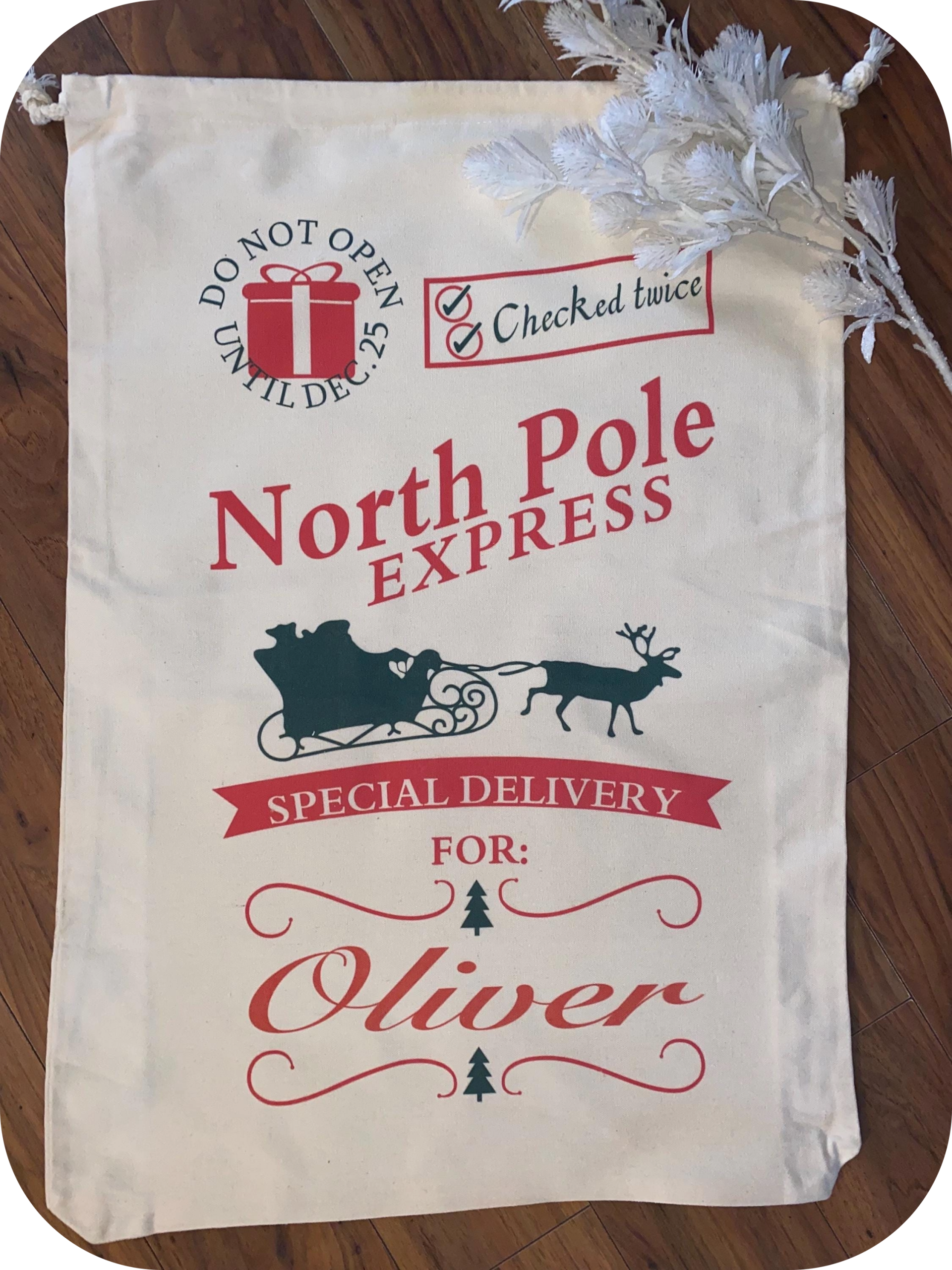 Personalised Christmas sacks