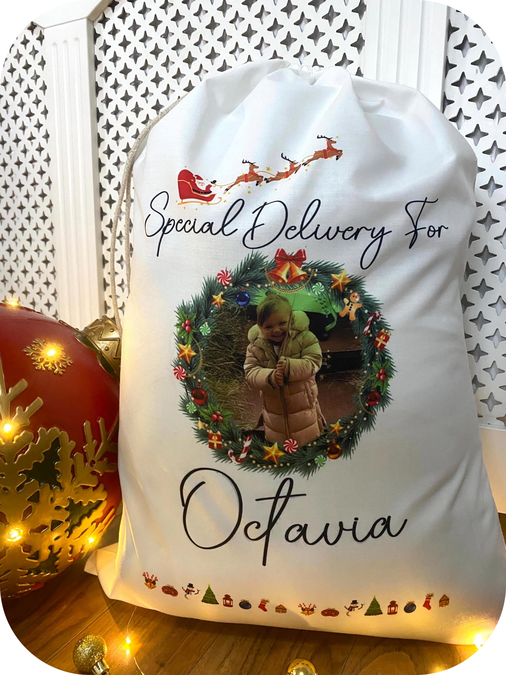 Personalised Santa Sack with Photo