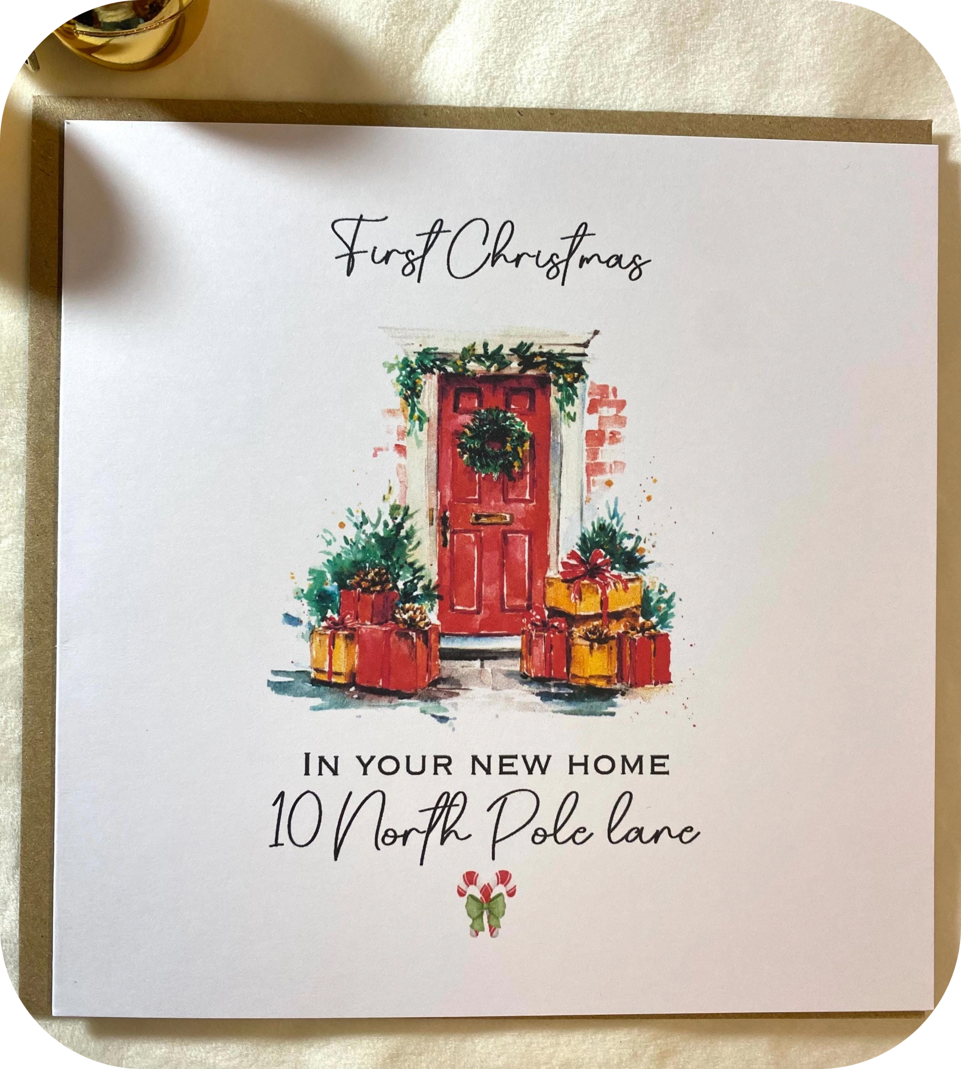 First Christmas in Our New Home – Personalised Card