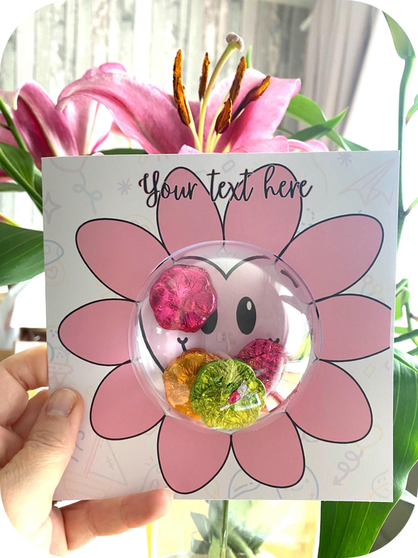 Personalised Chocolate Birthday Card | Handmade Birthday Gift | Custom Name Card | Unique Birthday Surprise | Various Designs