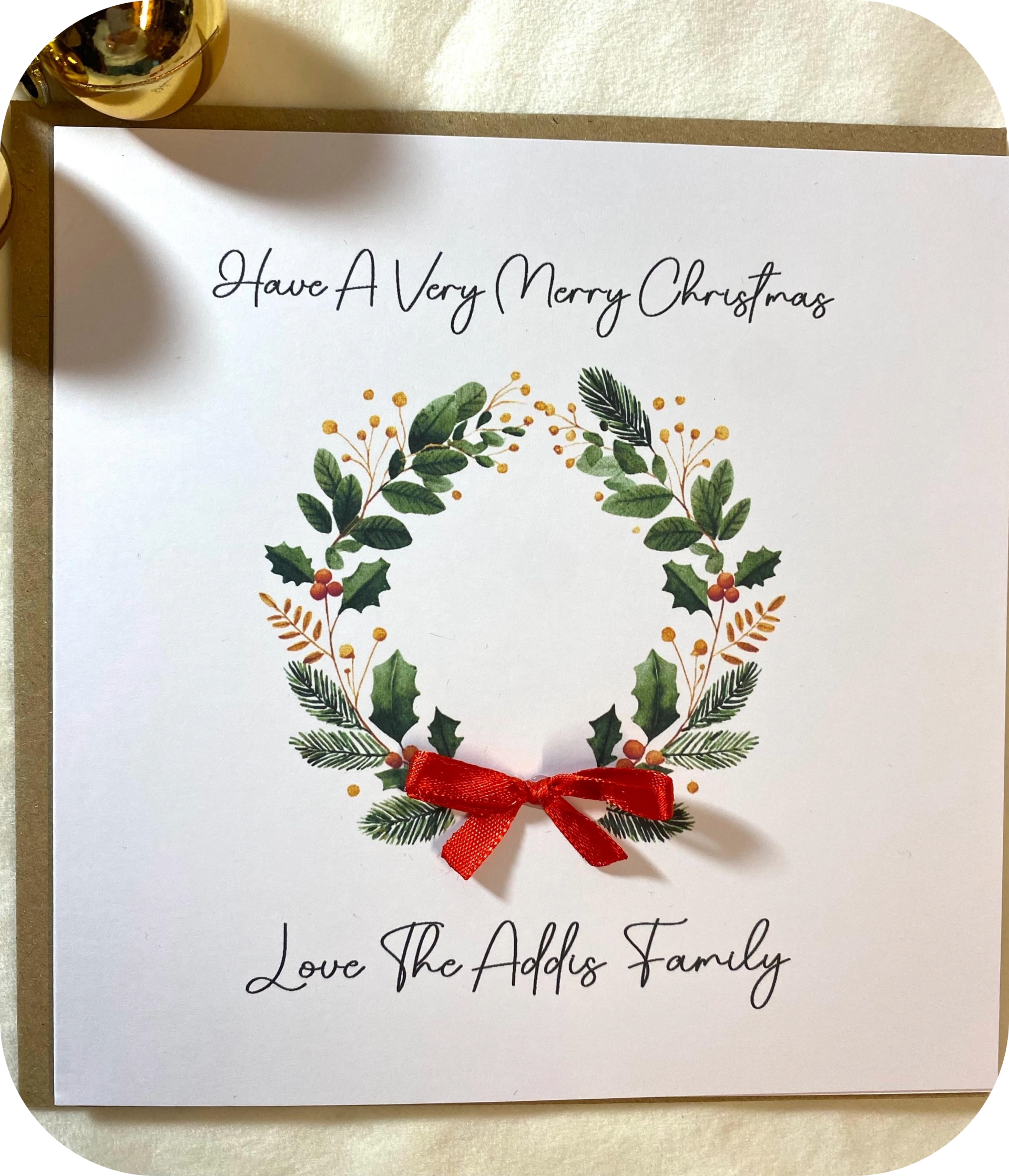 Personalised Family Christmas Card