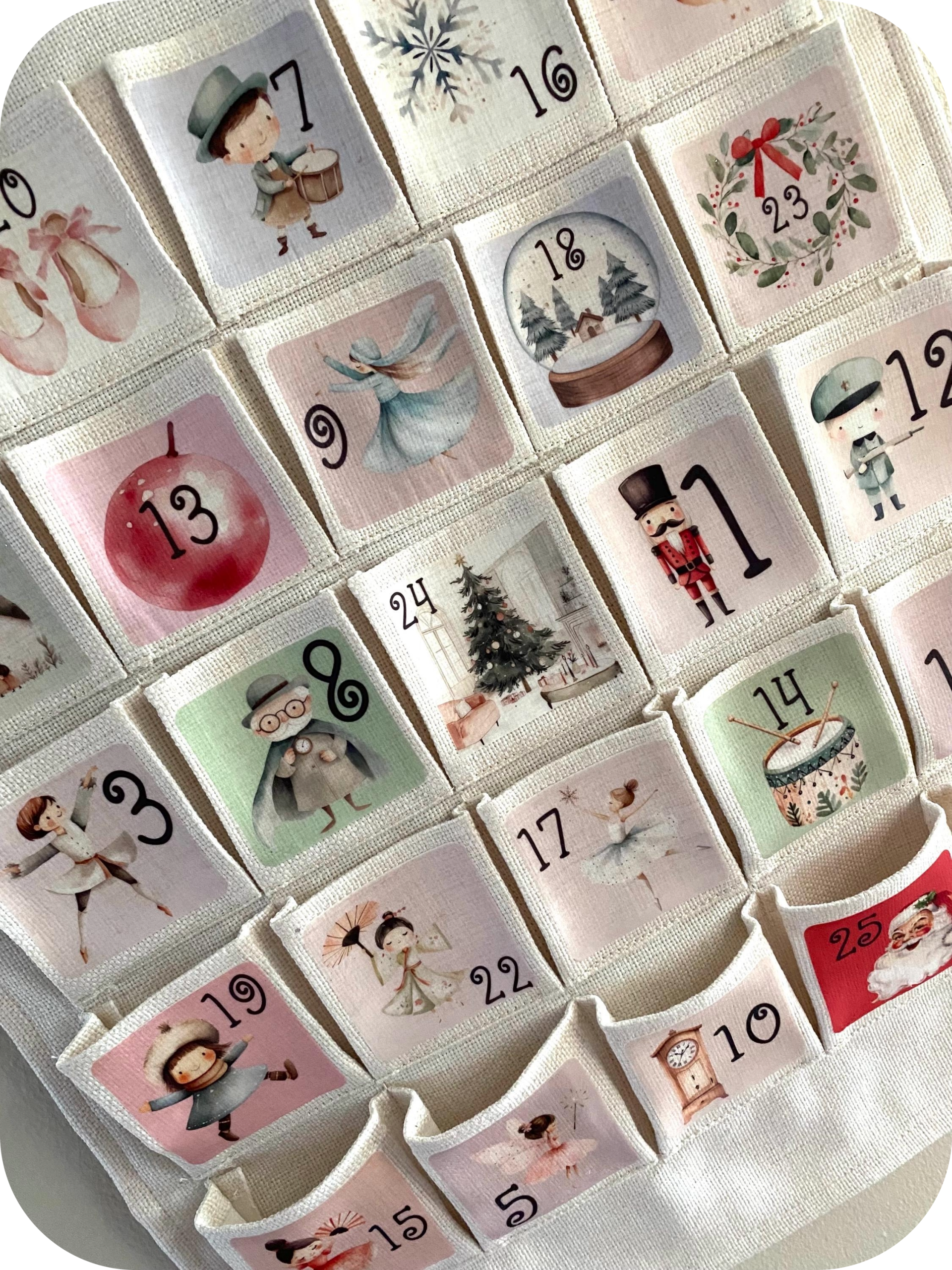 personalised nutcracker hanging advent calendar