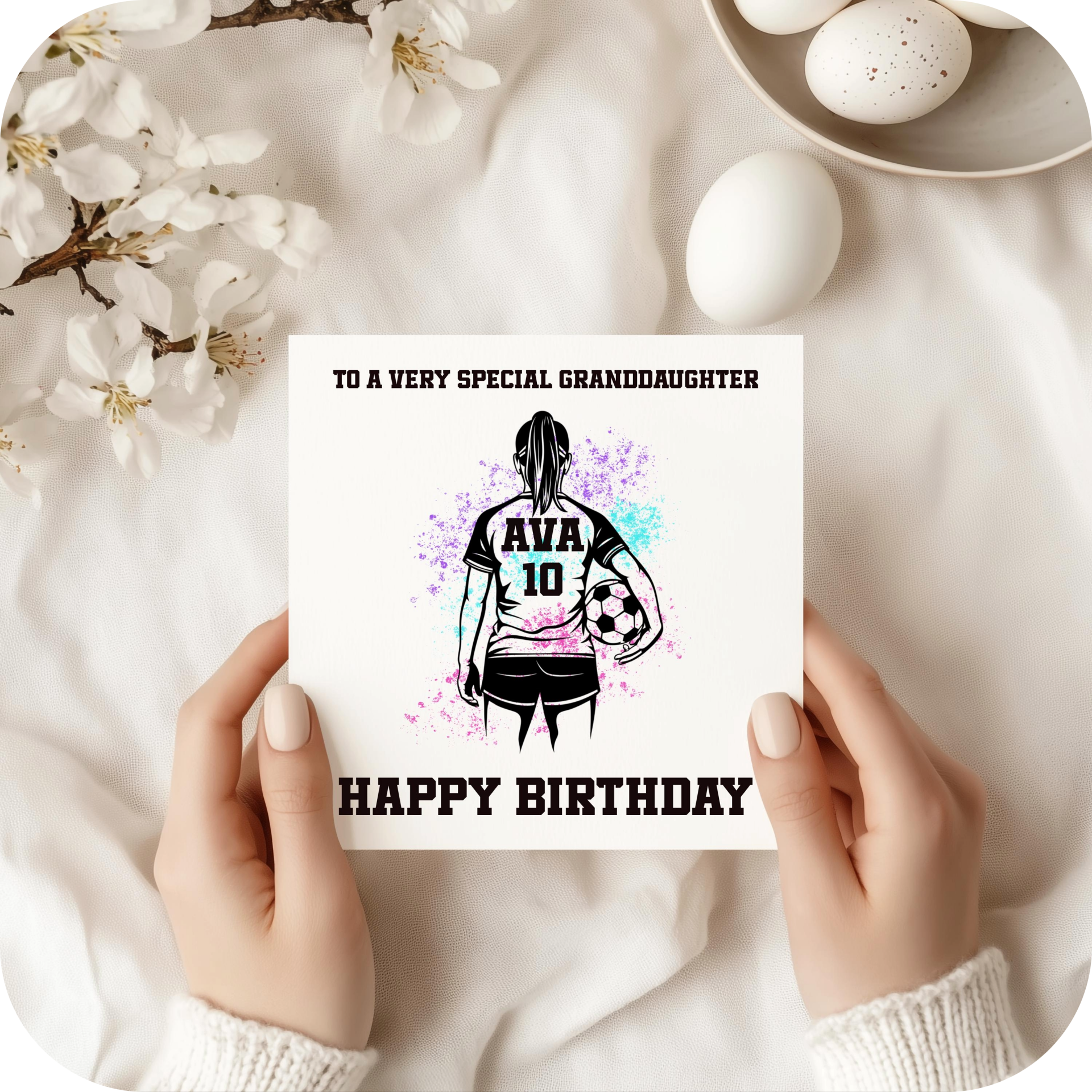 Personalised Football Birthday Card