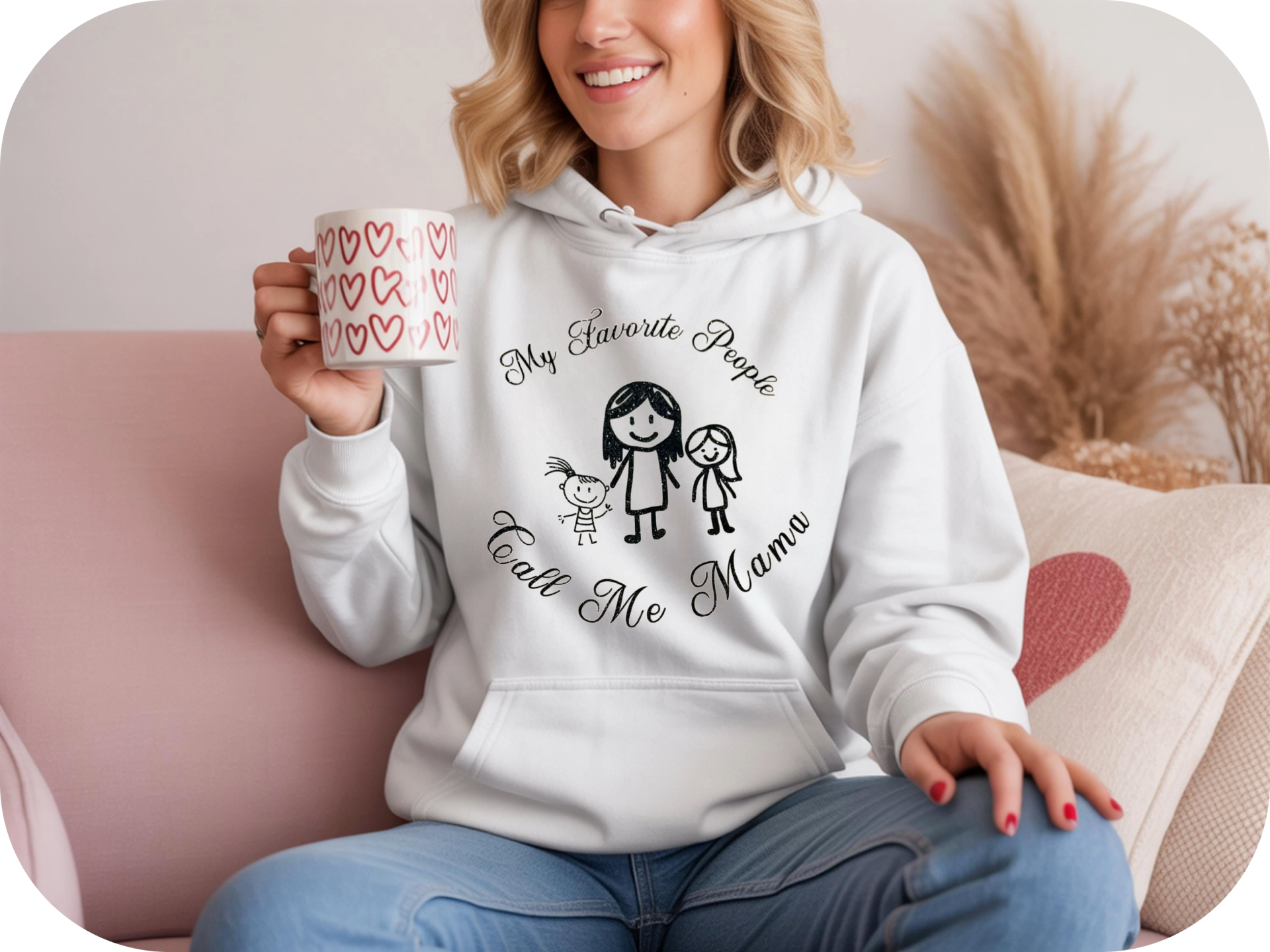 Personalised Stick Family Hoodie