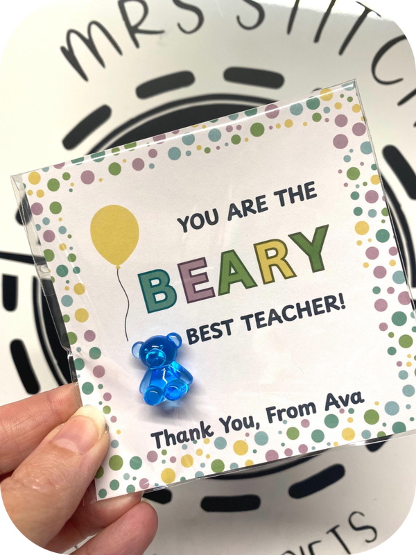 Personalised "Beary" Best teacher/pupil gift
